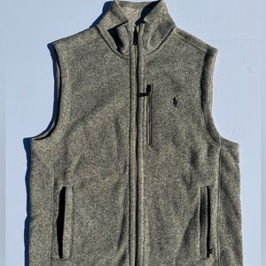 Men's Gray Fleece Vest